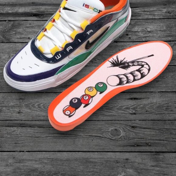 Nike SB Air Max Ishod "Billiards" Premium Shoes / University Red (BRAND NEW) - Picture 2 of 6